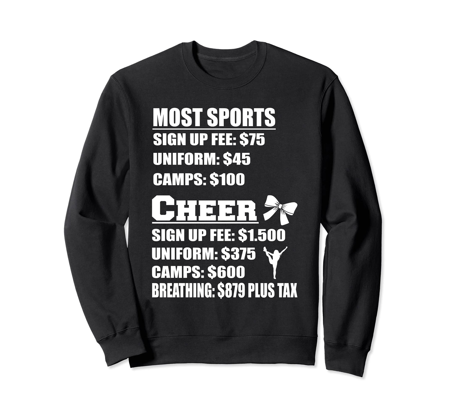 Cheer Cheerleader Camp Mom Dad Sweatshirt - Graphic Print Men Women - T-Shirt, Sweatshirt, Hoodie