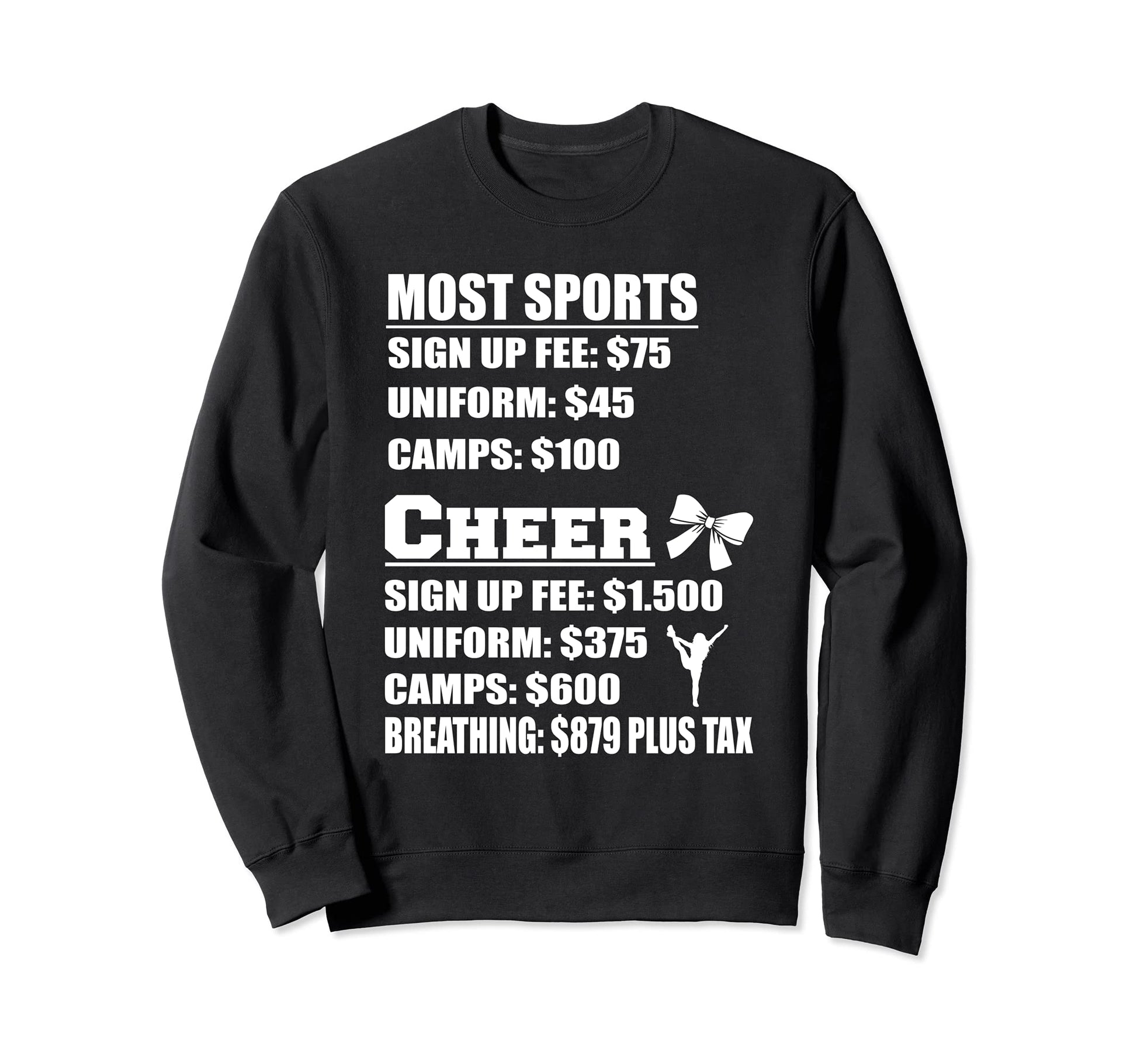 Cheer Cheerleader Camp Mom Dad Sweatshirt - Graphic Print Men Women - T-Shirt, Sweatshirt, Hoodie