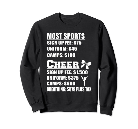 Cheer Cheerleader Camp Mom Dad Sweatshirt - Graphic Print Men Women - T-Shirt, Sweatshirt, Hoodie