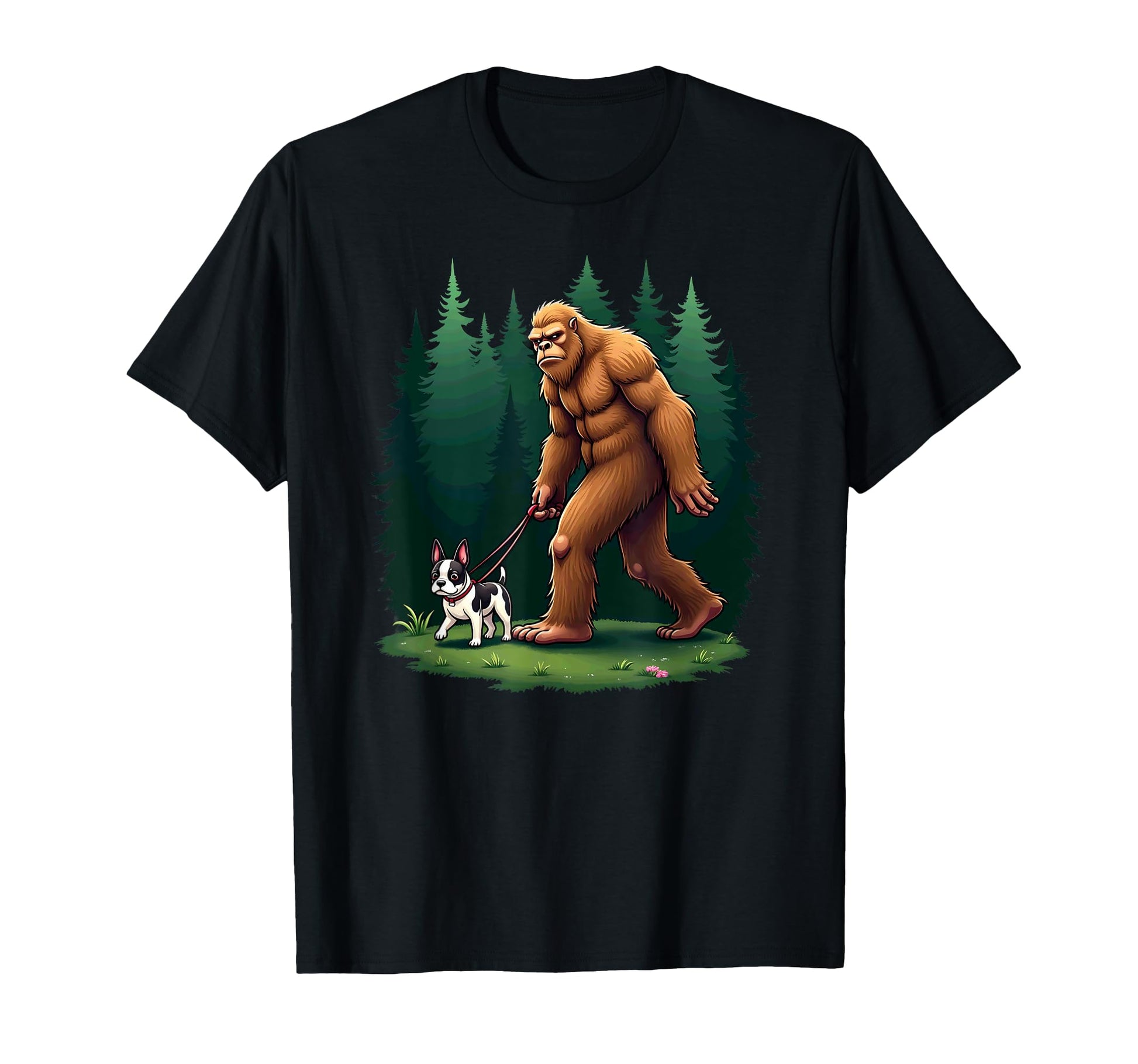 Camping Hiking Bigfoot Walking T-Shirt - Casual Everyday Wear for Adults - T-Shirt, Sweatshirt, Hoodie