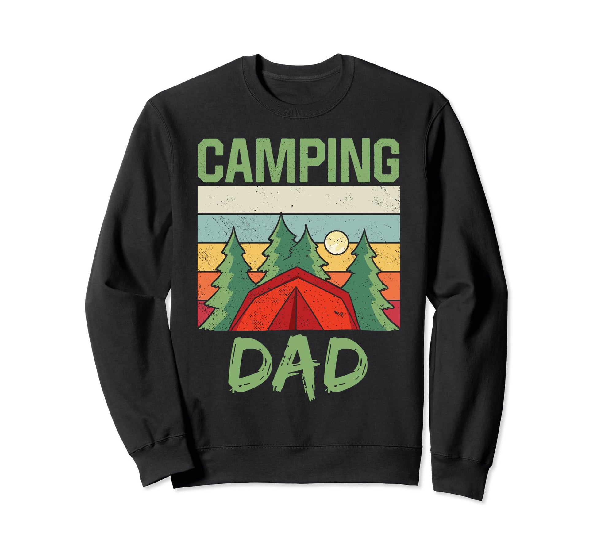 Camping Dad Camp Camper Campsite Sweatshirt - Unique Graphic Men Women - T-Shirt, Sweatshirt, Hoodie