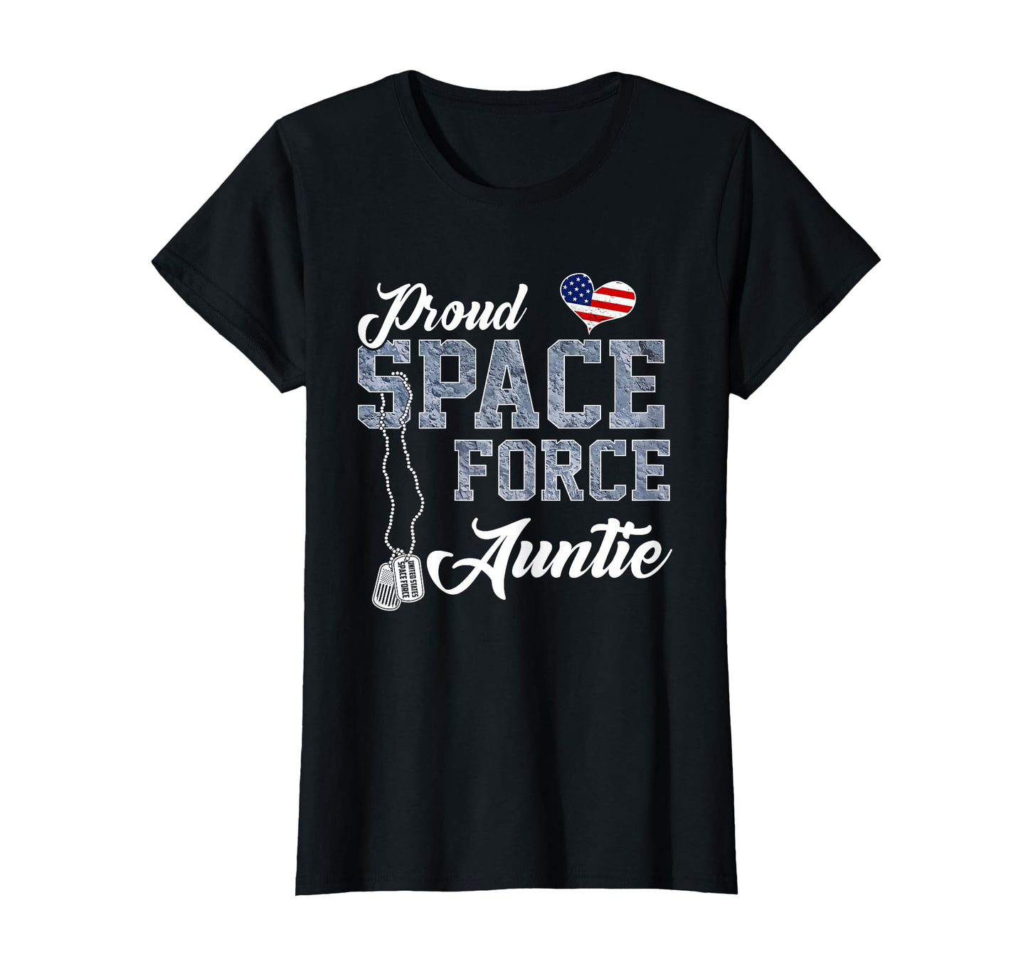 Proud Space Force Auntie Us Military T-Shirt - Unique Graphic Men Women - T-Shirt, Sweatshirt, Hoodie