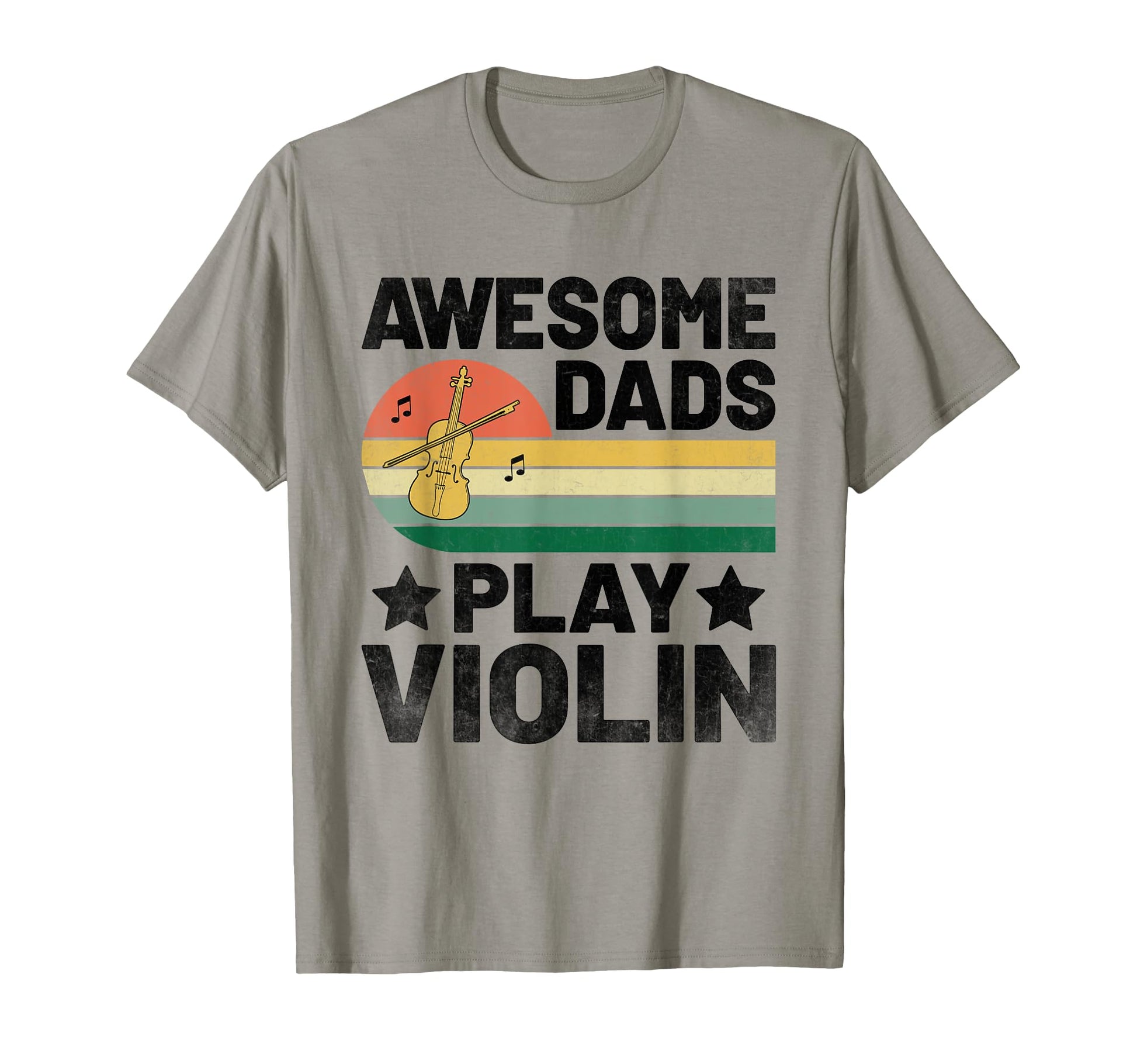 Awesome Dads Play Violin Violinist T-Shirt - Custom Art Print Men Women - T-Shirt, Sweatshirt, Hoodie