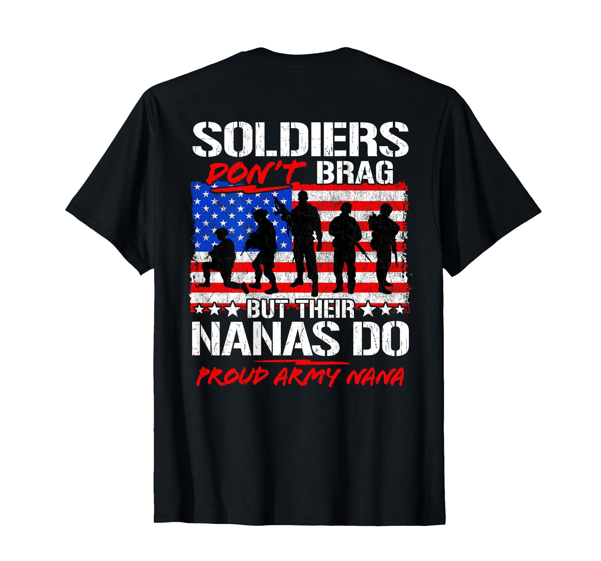 Proud Army Nana Military Pride T-Shirt - Minimalist Print Men Women - T-Shirt, Sweatshirt, Hoodie