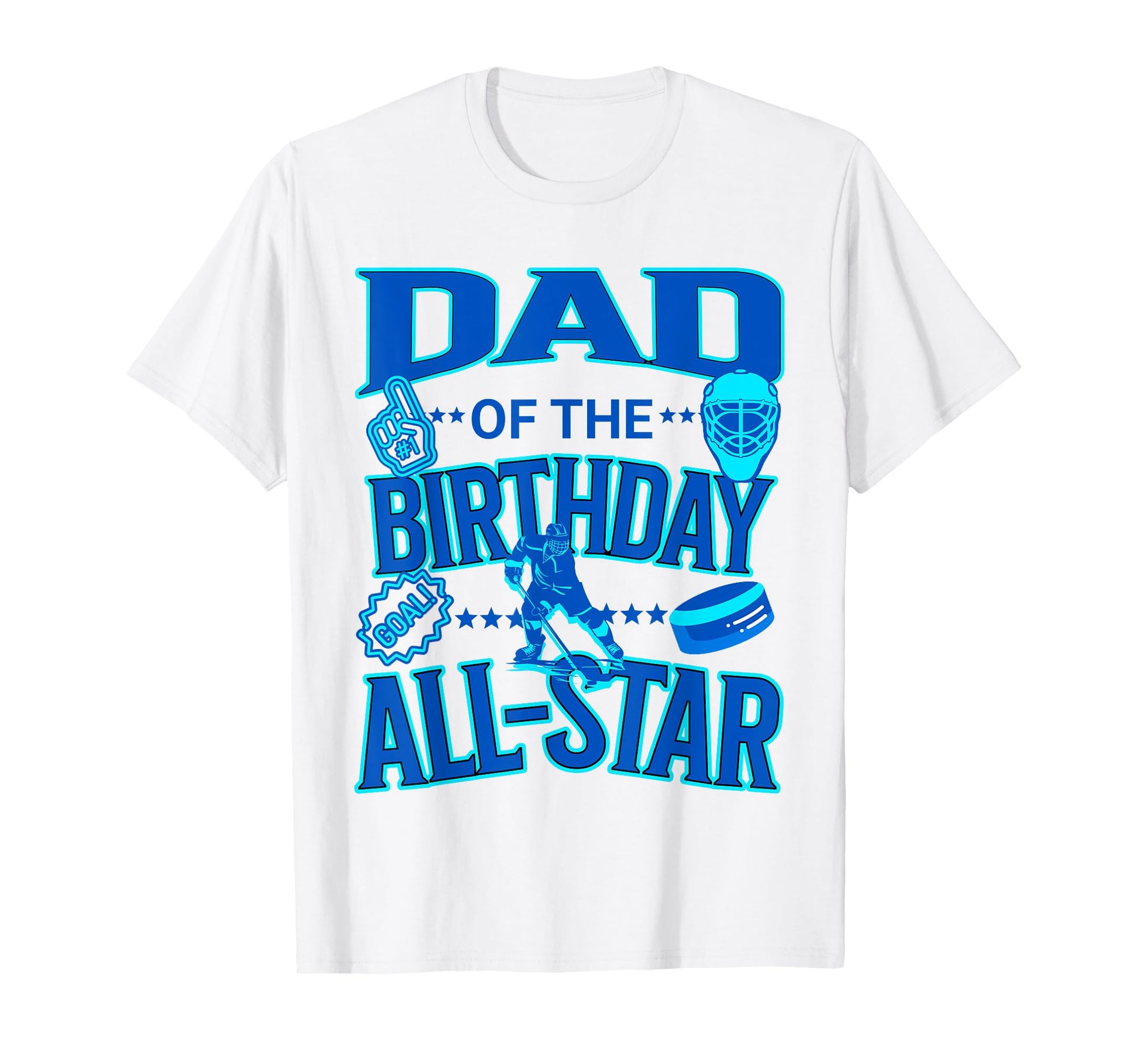 Mens Dad Birthday Hockey Theme T-Shirt - Aesthetic Graphic for Adults - T-Shirt, Sweatshirt, Hoodie
