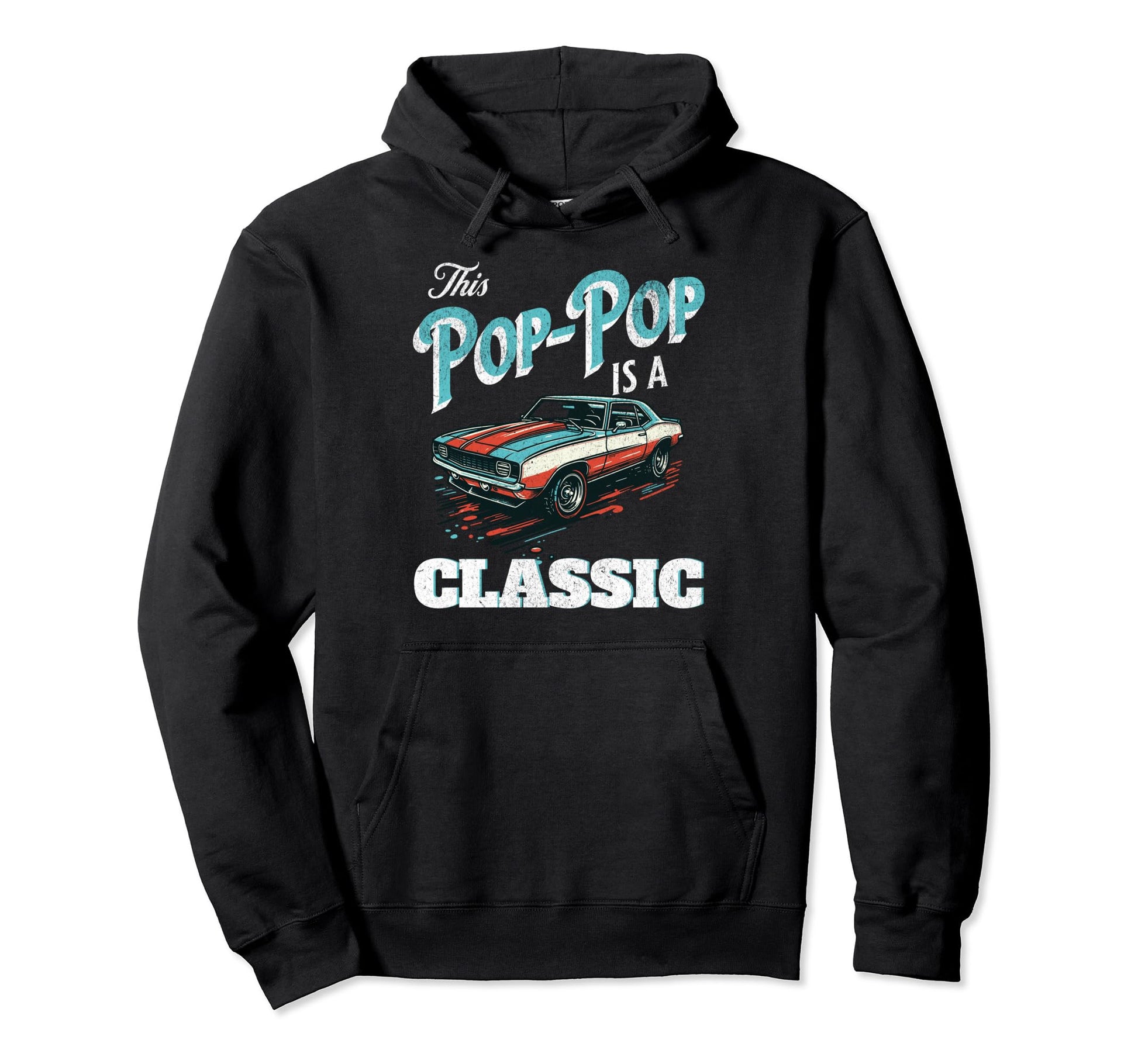 This Pop Pop Is Fathers Day Car Garage Hoodie - Streetwear Style Men Women - T-Shirt, Sweatshirt, Hoodie