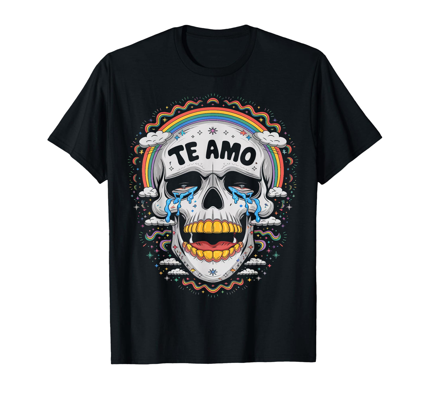 Spanish Mens Womens Tops Skeleton T-Shirt - Novelty Apparel for Adults - T-Shirt, Sweatshirt, Hoodie