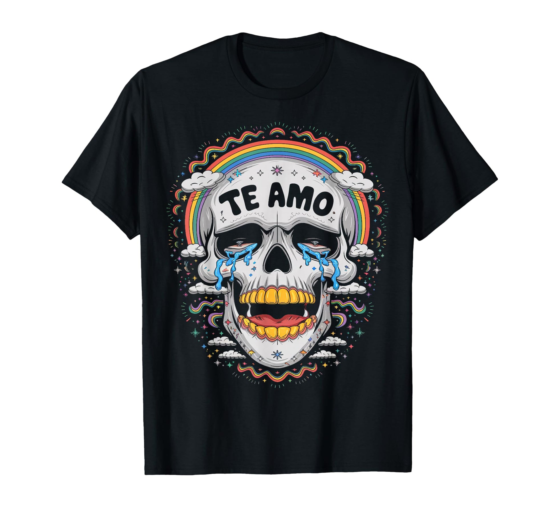 Spanish Mens Womens Tops Skeleton T-Shirt - Novelty Apparel for Adults - T-Shirt, Sweatshirt, Hoodie