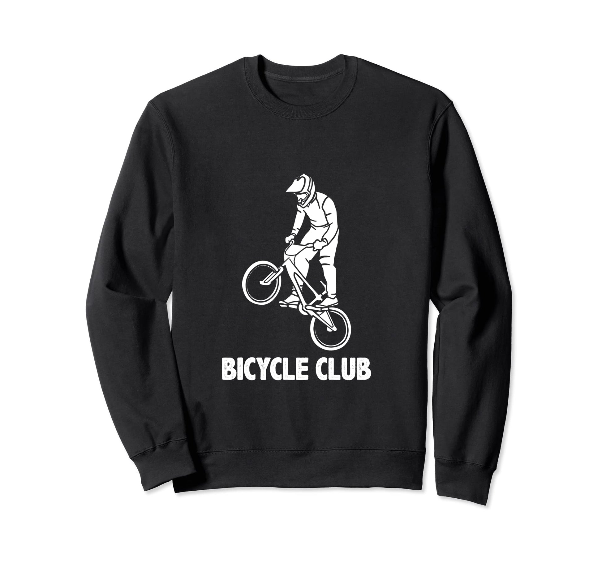 Bicycle Club Bike Lover Biker Sweatshirt - Minimalist Print for Adults - T-Shirt, Sweatshirt, Hoodie