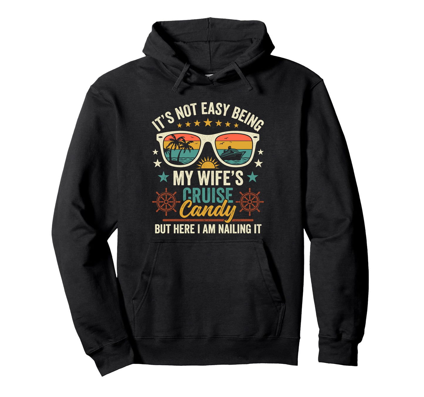 Matching Couples Cruise Candy Husband Hoodie - Minimalist Print Men Women - T-Shirt, Sweatshirt, Hoodie