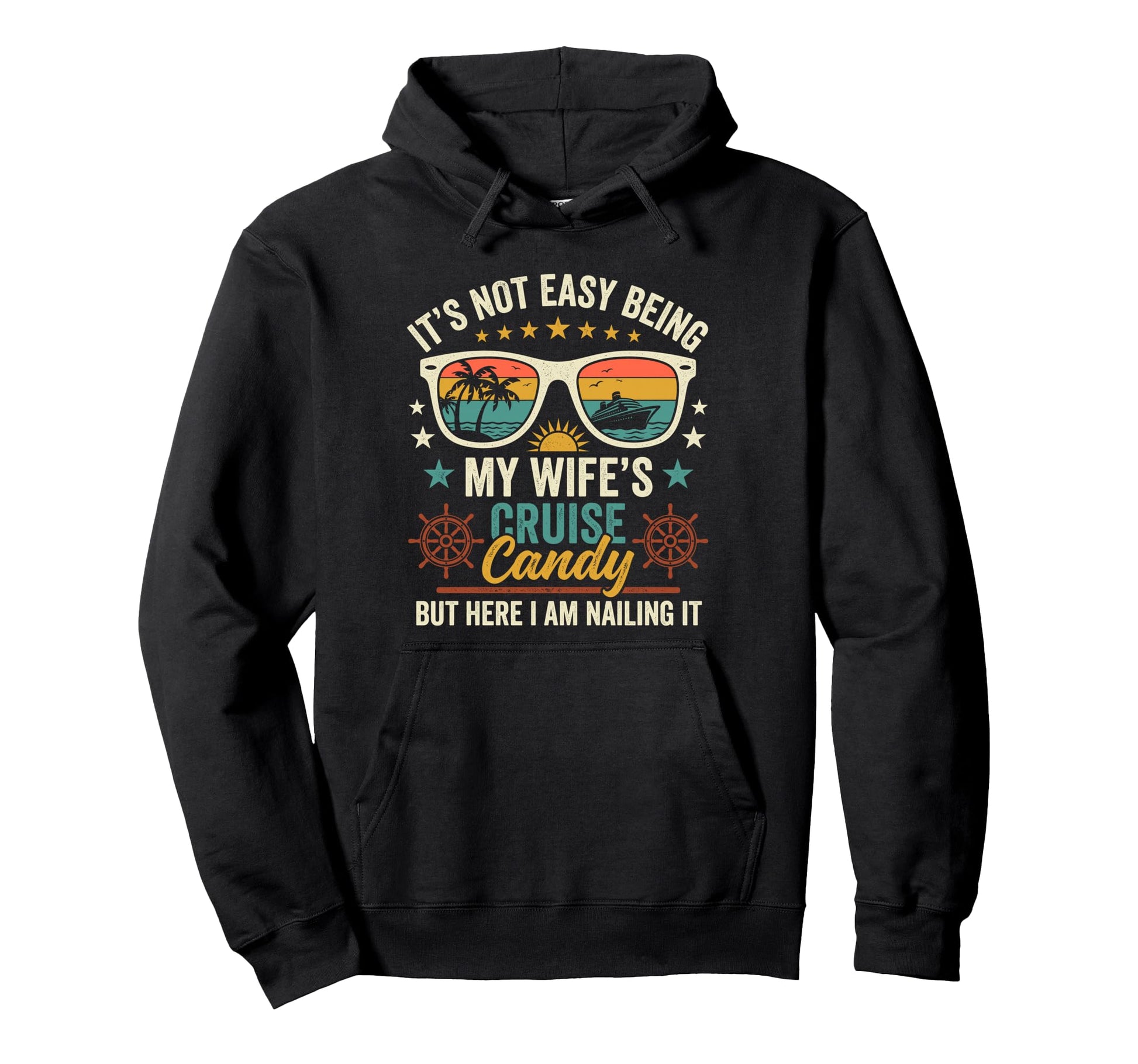 Matching Couples Cruise Candy Husband Hoodie - Minimalist Print Men Women - T-Shirt, Sweatshirt, Hoodie
