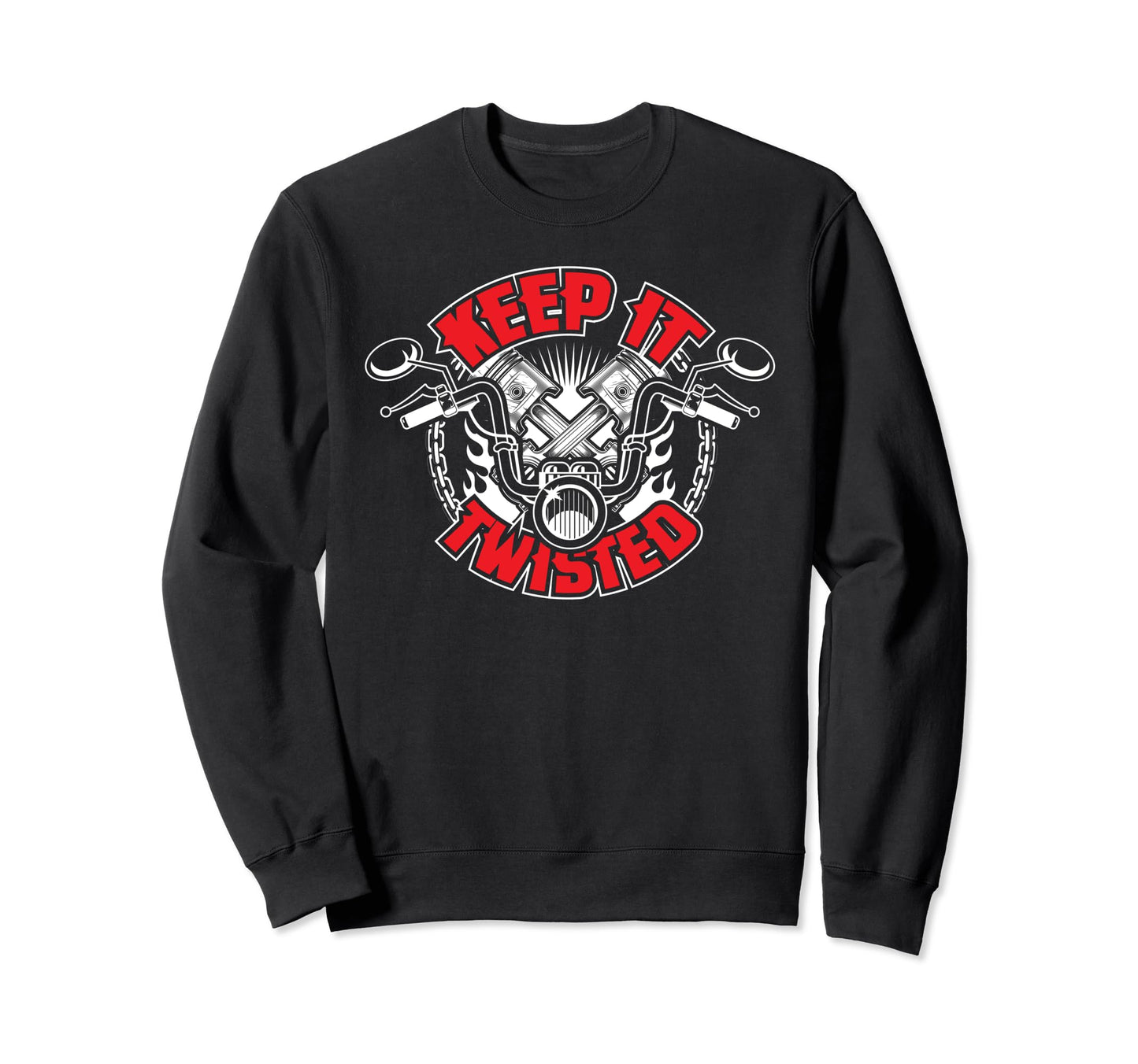 Funny Dad Biker Motorcycle Rider Sweatshirt - Custom Art Print for Adults - T-Shirt, Sweatshirt, Hoodie