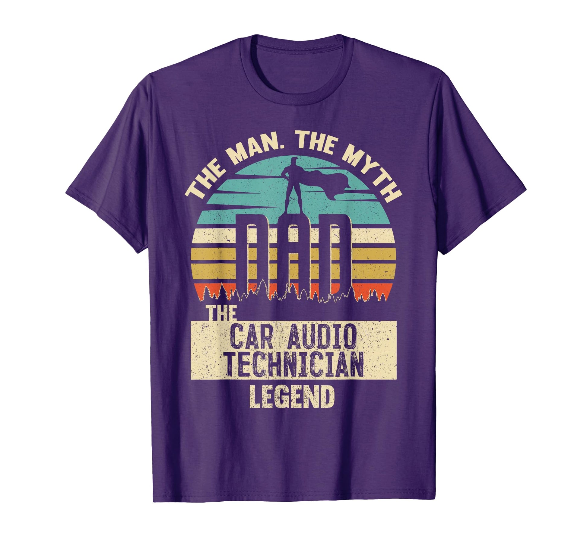 Myth Legend Dad Car Audio Technician T-Shirt - Aesthetic Graphic Unisex - T-Shirt, Sweatshirt, Hoodie