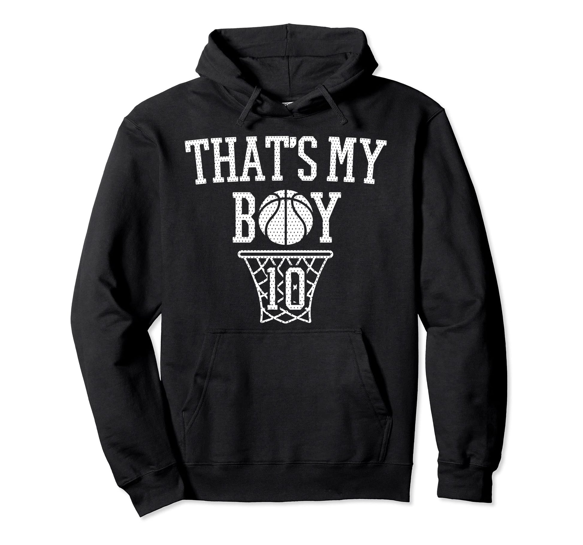 My 10 Basketball Number 10 Jersey Hoodie - Trendy Graphic Men Women - T-Shirt, Sweatshirt, Hoodie