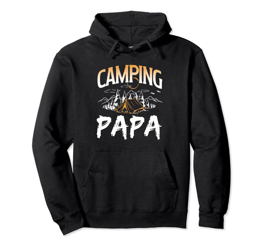 Camping Papa Lover Camp Campsite Camper Hoodie - Graphic Print Unisex - T-Shirt, Sweatshirt, Hoodie