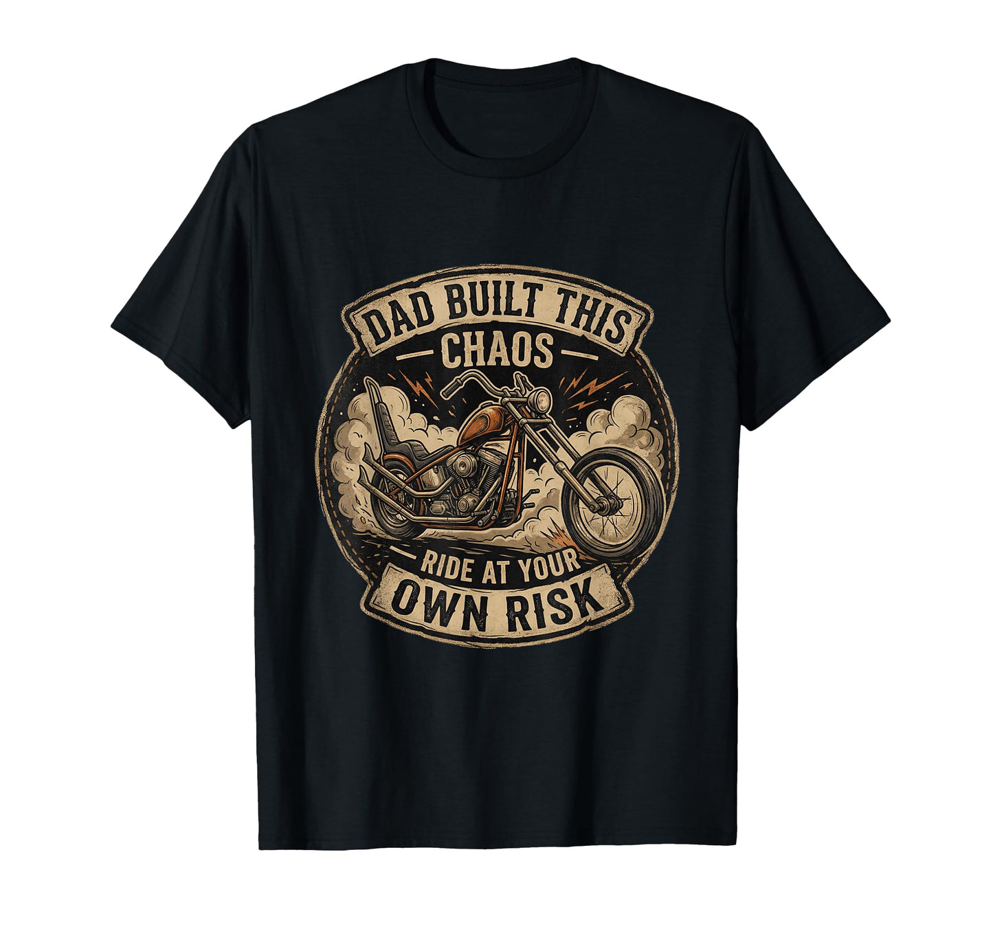 Funny Papa Motorcycle Rider Dad Biker T-Shirt - Novelty Apparel Unisex - T-Shirt, Sweatshirt, Hoodie