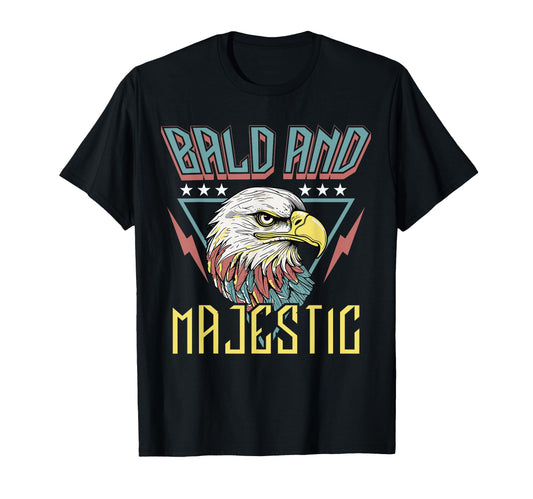 Bald Majestic Dad Husband T-Shirt - Casual Everyday Wear for Adults - T-Shirt, Sweatshirt, Hoodie