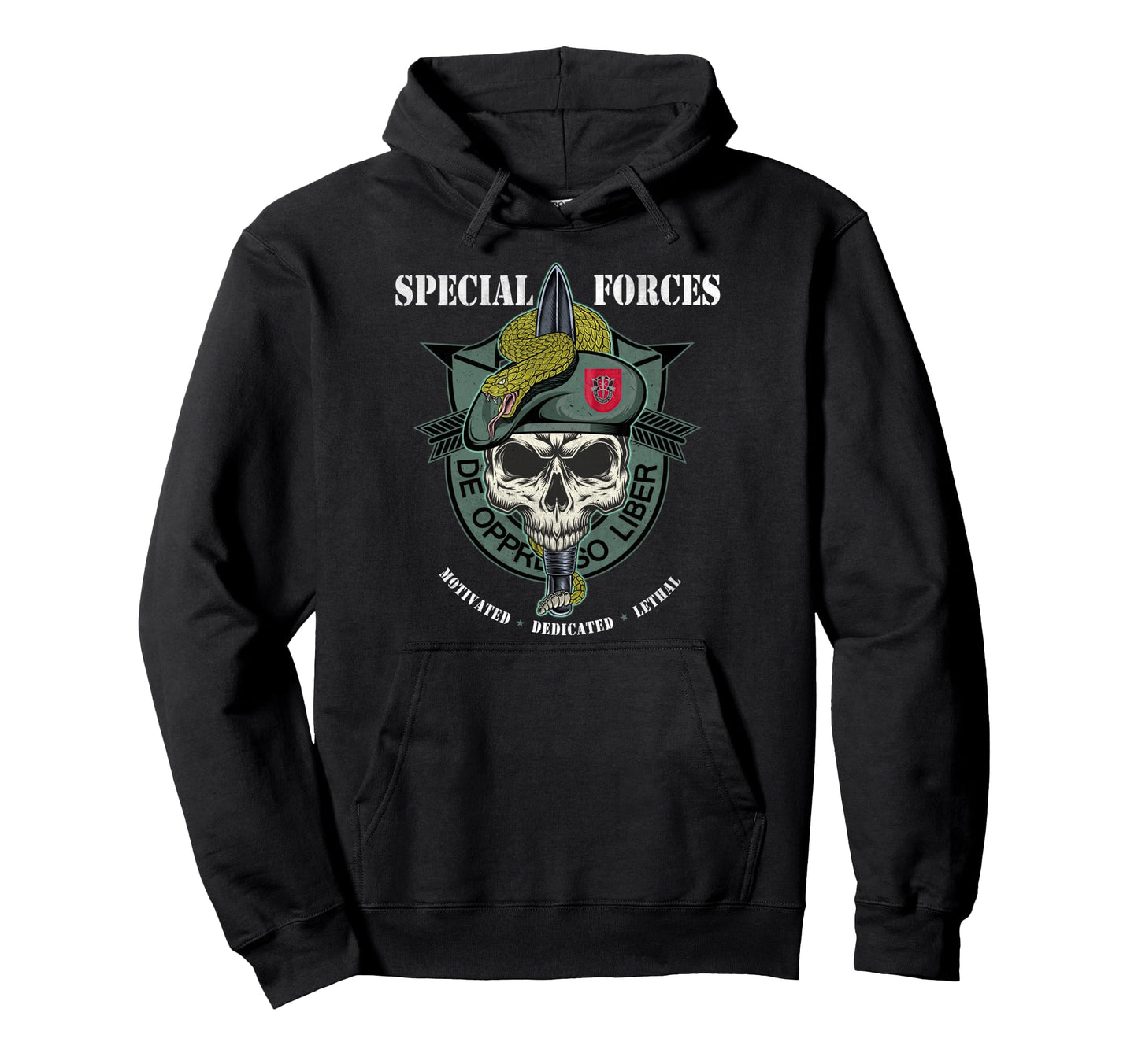 7Th Special Forces Group De Oppresso Liber Hoodie - Graphic Print Unisex - T-Shirt, Sweatshirt, Hoodie