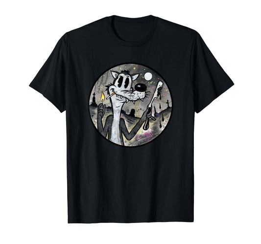 Big Bad Wolf Horror Cartoon T-Shirt - Casual Everyday Wear Men Women - T-Shirt, Sweatshirt, Hoodie