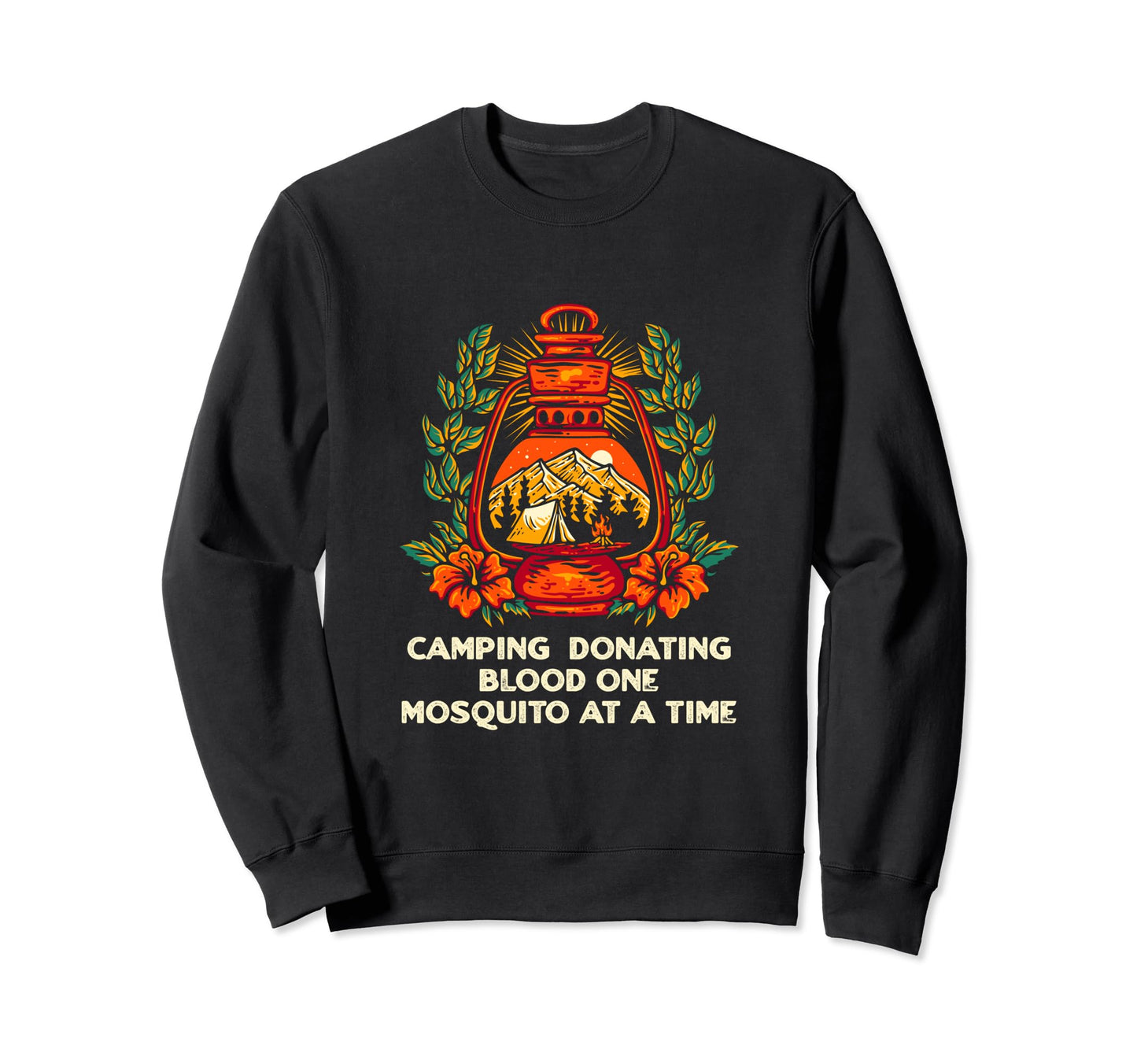Donating Blood One Mosquito Sweatshirt - Aesthetic Graphic for Adults - T-Shirt, Sweatshirt, Hoodie