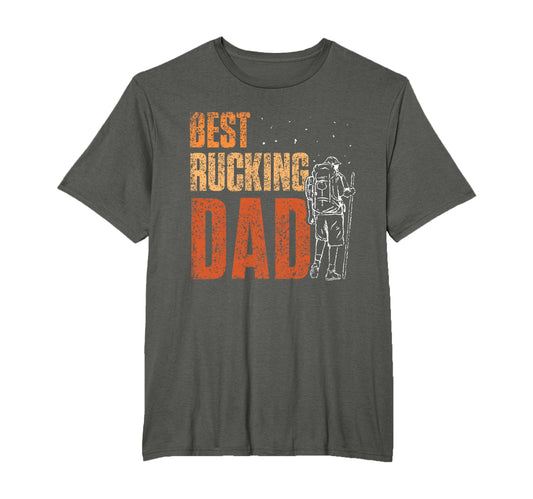 Best Rucking Dad Ruck Backpack Rucksack T-Shirt - Minimalist Print Unisex - T-Shirt, Sweatshirt, Hoodie