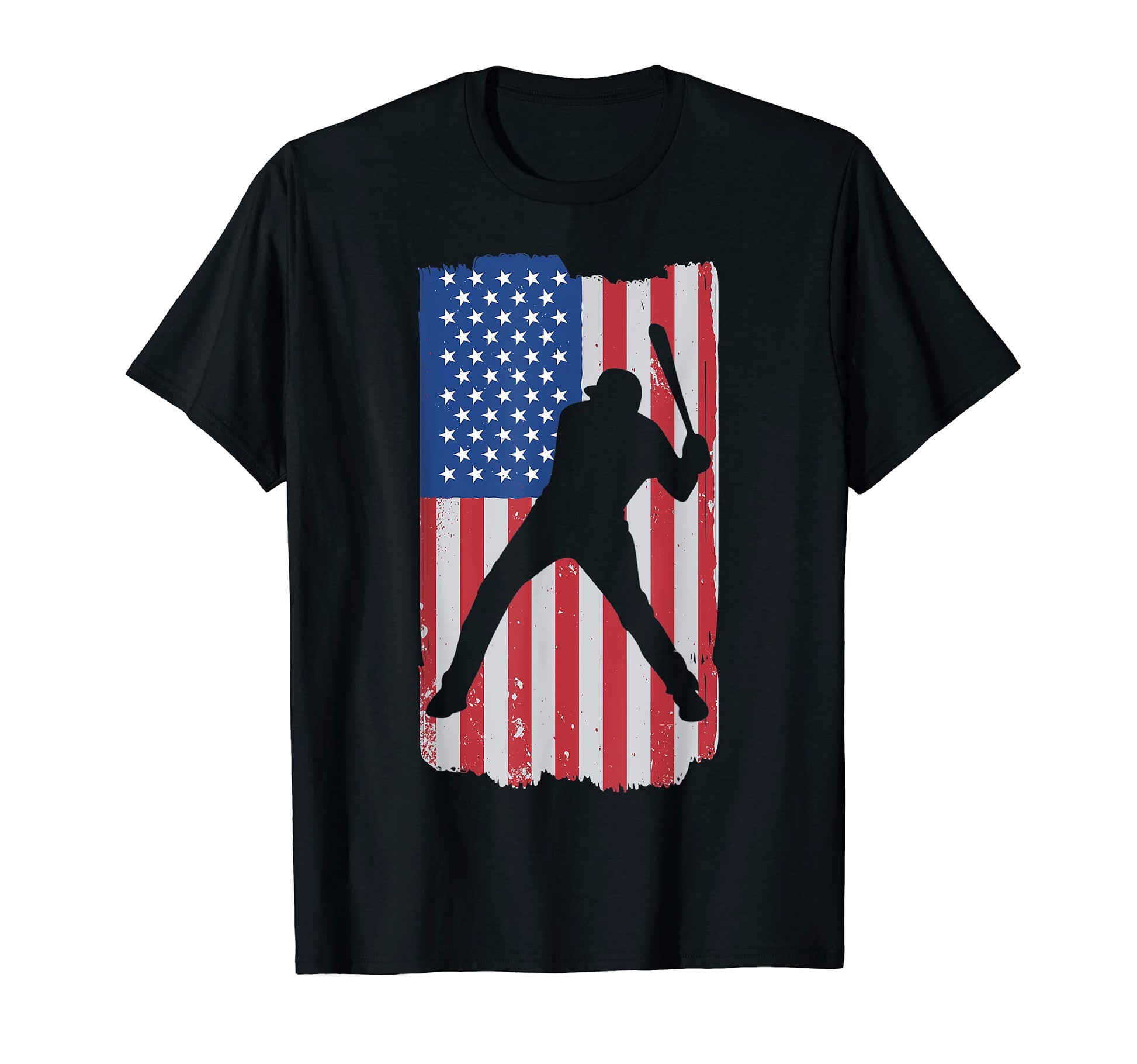 Patriotic Flag Baseball Softball 4 Th T-Shirt - Trendy Graphic Men Women - T-Shirt, Sweatshirt, Hoodie