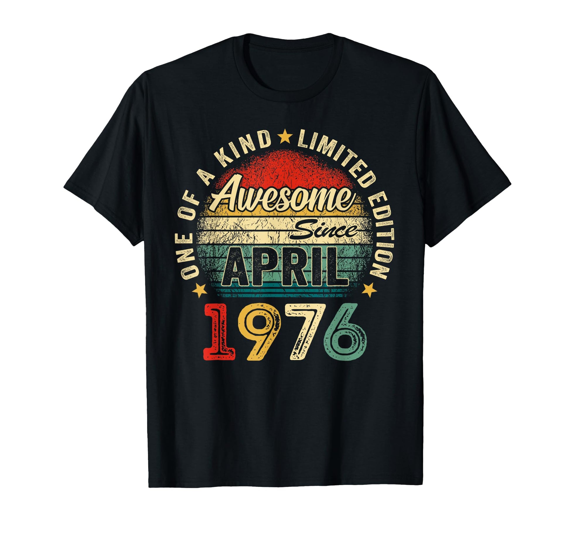 50 Years Old Awesome Since April 1976 T-Shirt - Minimalist Print Men Women - T-Shirt, Sweatshirt, Hoodie