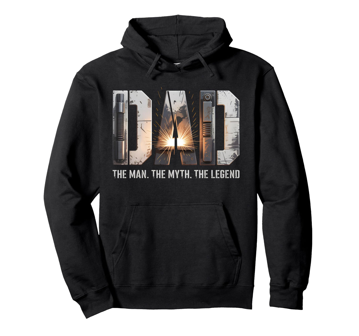 Dad Myth Legend Funny Welding Welder Hoodie - Trendy Graphic Men Women - T-Shirt, Sweatshirt, Hoodie
