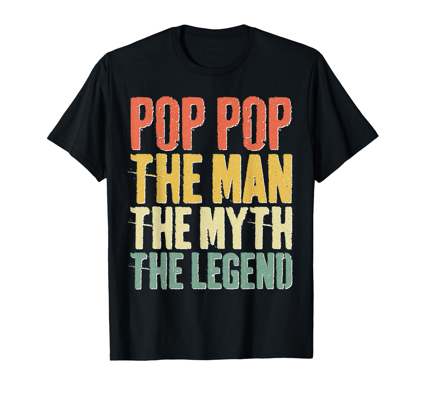 Pop Pop Myth Legend Fathers Day T-Shirt - Custom Art Print for Adults - T-Shirt, Sweatshirt, Hoodie