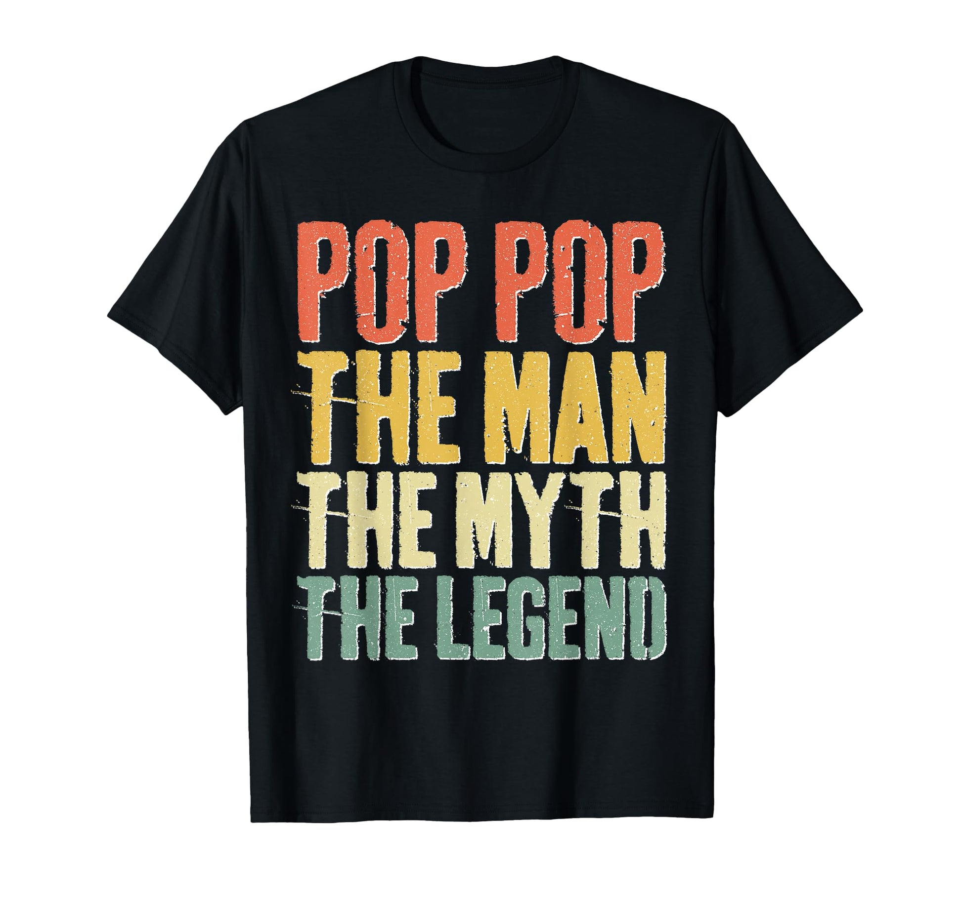 Pop Pop Myth Legend Fathers Day T-Shirt - Custom Art Print for Adults - T-Shirt, Sweatshirt, Hoodie