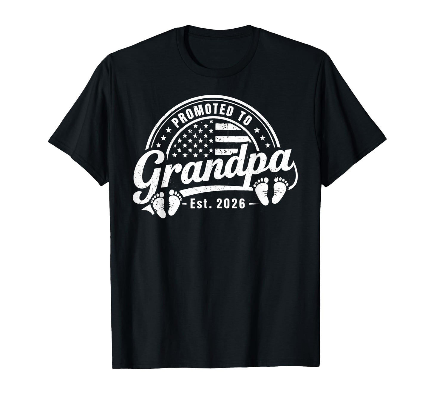 Mens Promoted To Grandpa 2026 T-Shirt - Fun Novelty Design for Adults - T-Shirt, Sweatshirt, Hoodie