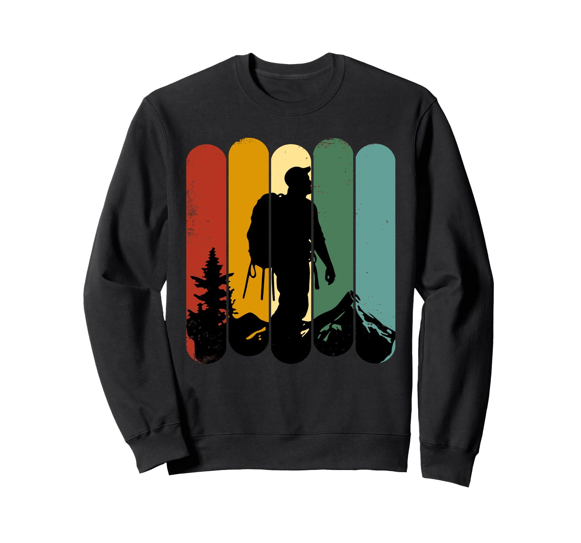 Hiking Camping Forest Mountain Sweatshirt - Aesthetic Graphic for Adults - T-Shirt, Sweatshirt, Hoodie