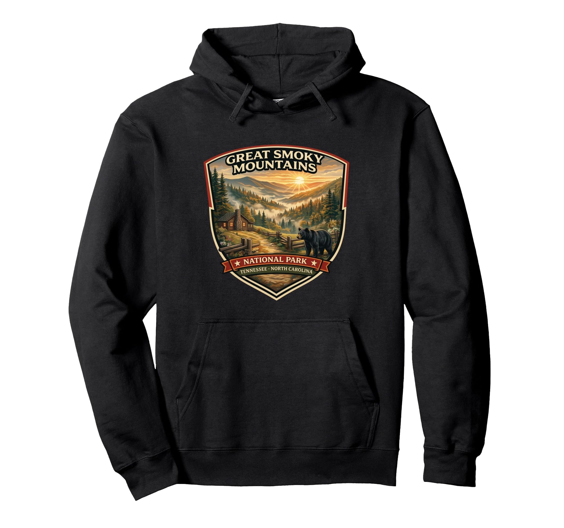 Great Smoky Mountains National Park Hoodie - Minimalist Print for Adults - T-Shirt, Sweatshirt, Hoodie