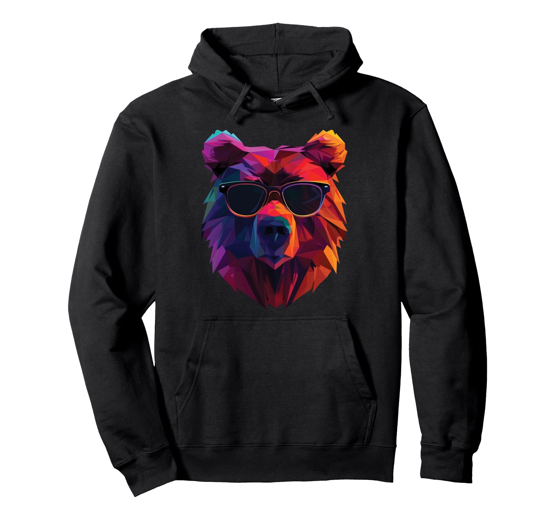 Bear Dad Mom Sunglasses Bear Hoodie - Streetwear Style Unisex - T-Shirt, Sweatshirt, Hoodie