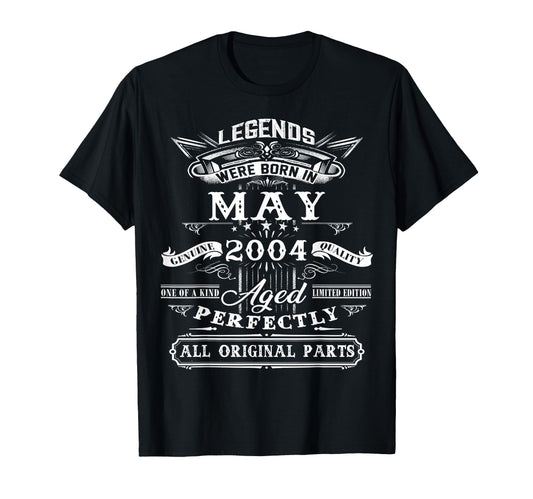 22Nd Birthday Gift Legend Born May T-Shirt - Aesthetic Graphic Men Women - T-Shirt, Sweatshirt, Hoodie
