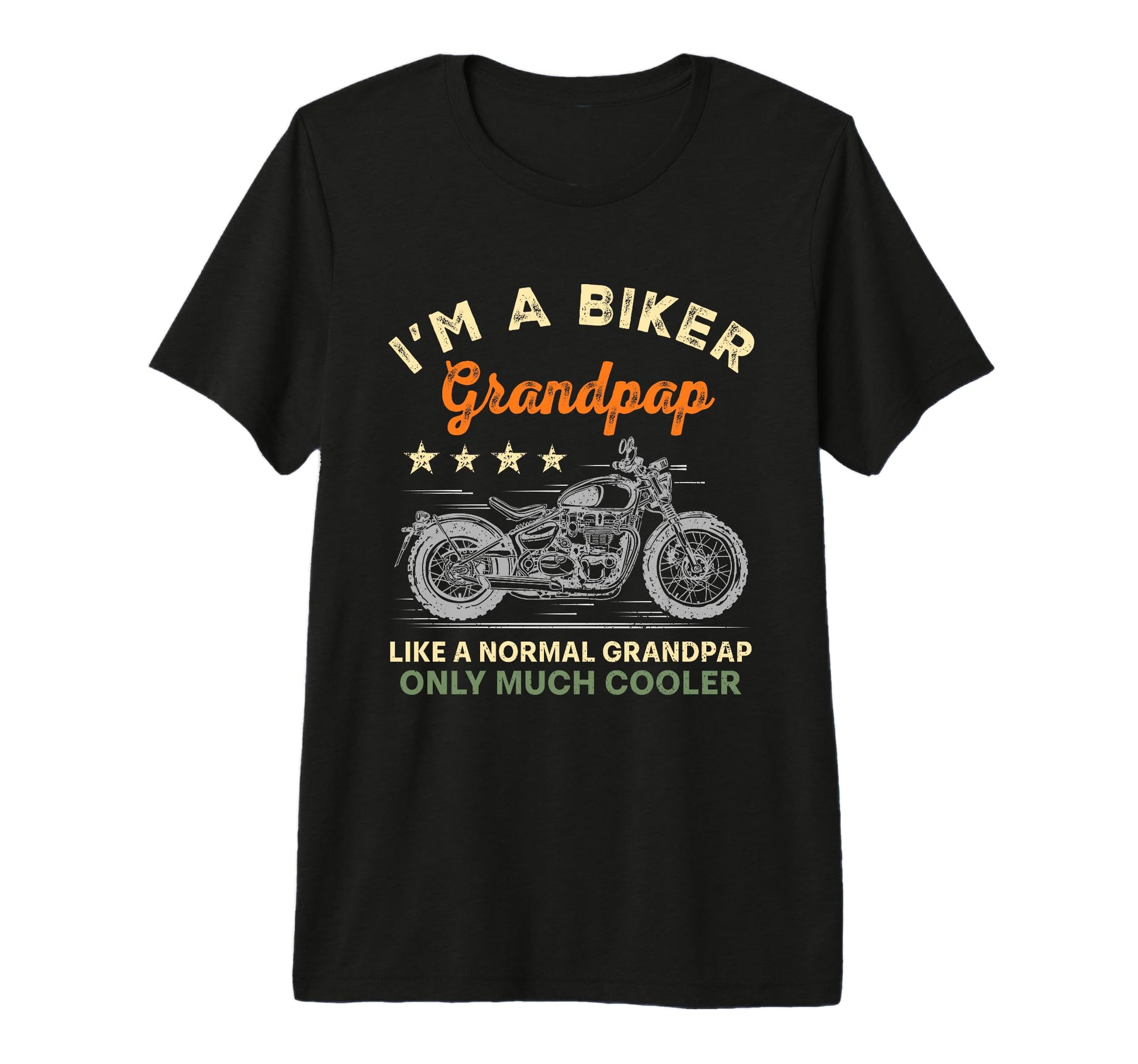 Mens Im Biker Grandpap Motorcycle T-Shirt - Minimalist Print for Adults - T-Shirt, Sweatshirt, Hoodie