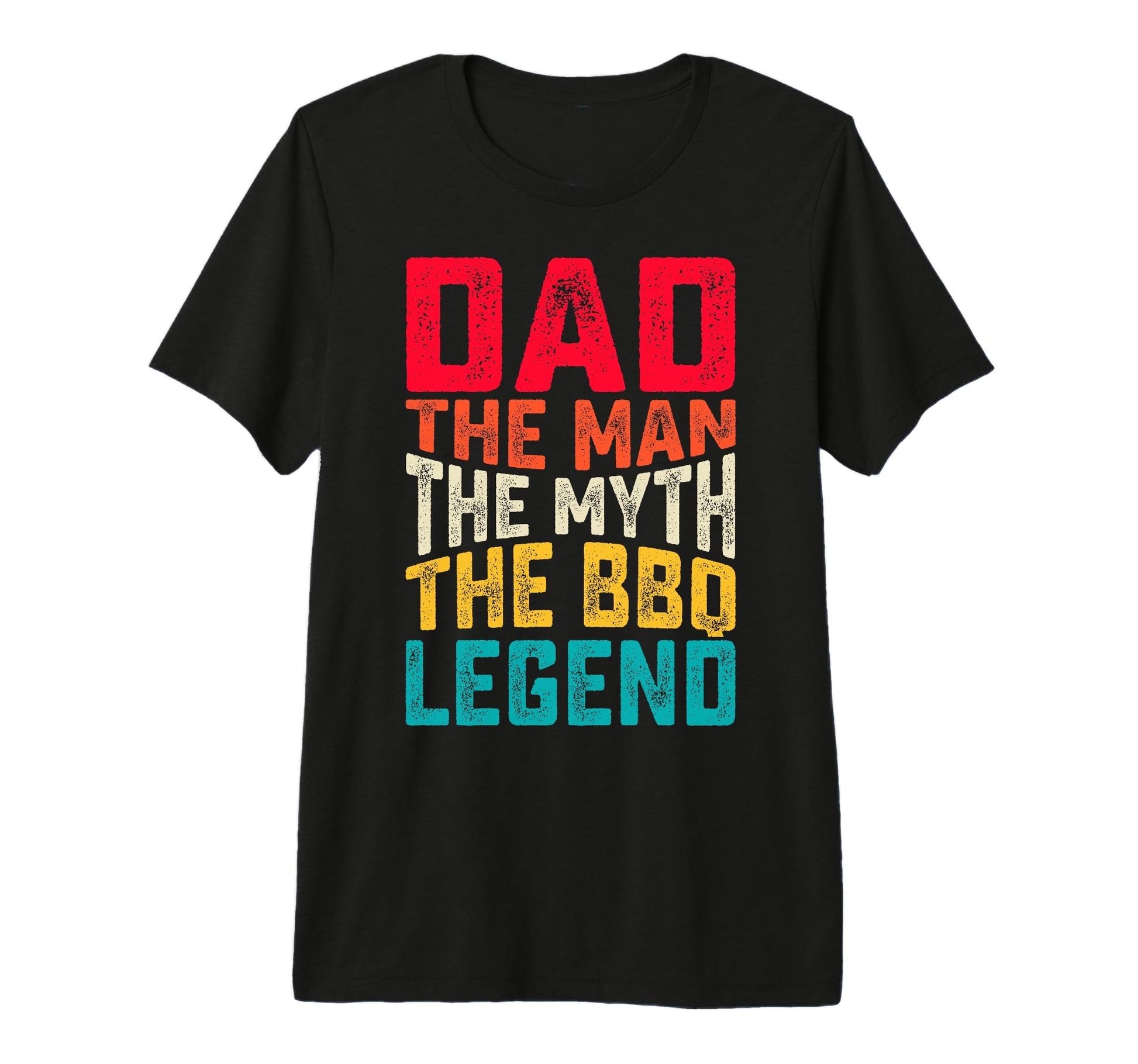 Dad Myth Bbq Legend Father Tri Blend T-Shirt - Custom Art Print Men Women - T-Shirt, Sweatshirt, Hoodie