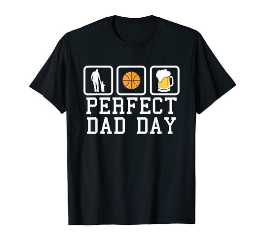 Basketball And Beers Father Dads T-Shirt - Novelty Apparel for Adults - T-Shirt, Sweatshirt, Hoodie