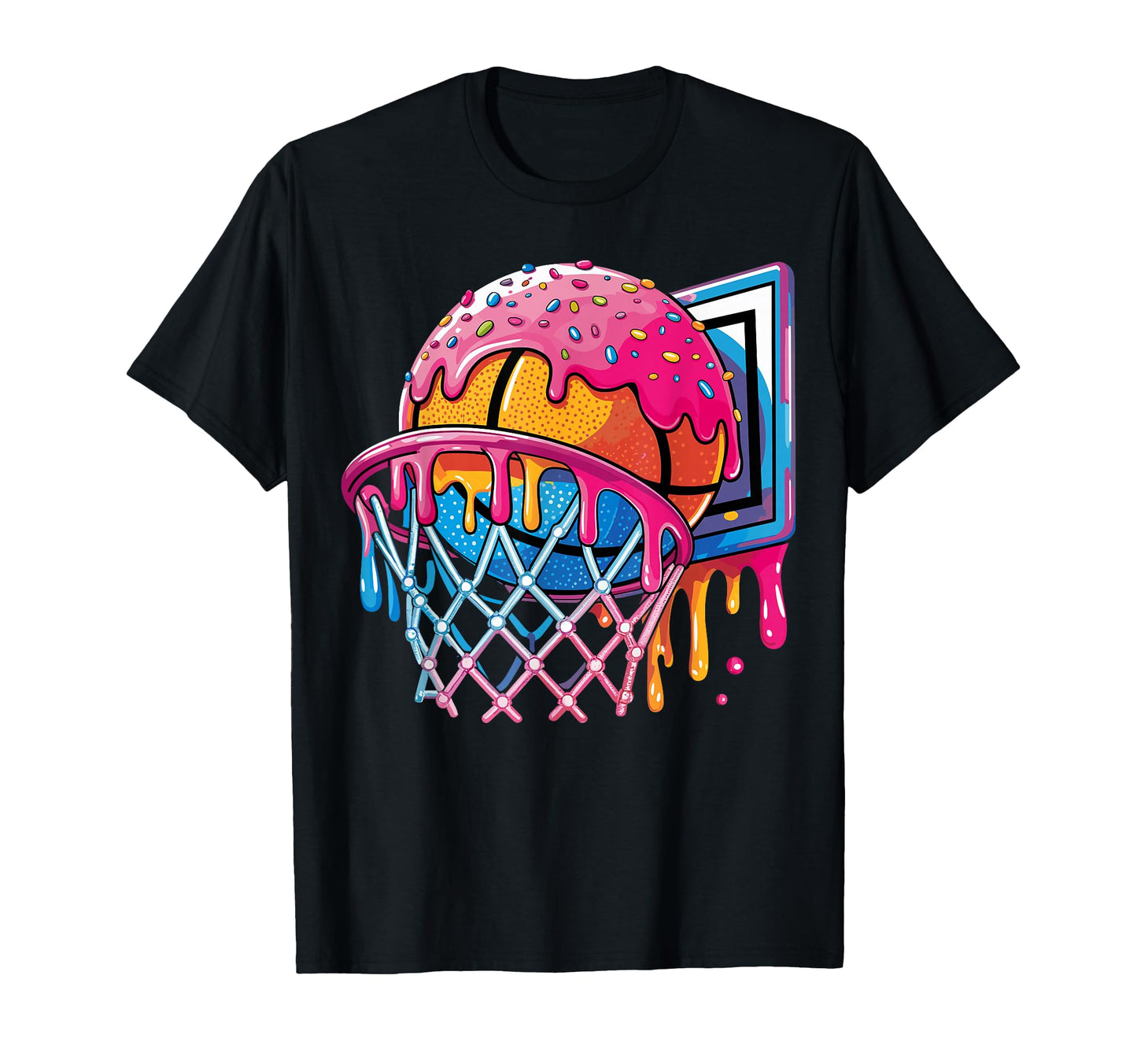 Basketball Player Ice Cream T-Shirt - Fun Novelty Design for Adults - T-Shirt, Sweatshirt, Hoodie