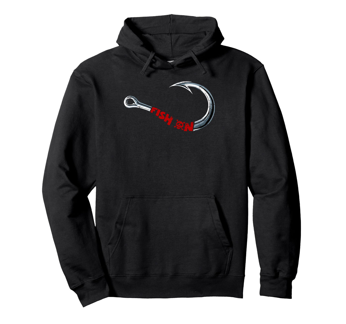 Fish Fishing Hook Fish Fun Fisherman Hoodie - Streetwear Style for Adults - T-Shirt, Sweatshirt, Hoodie