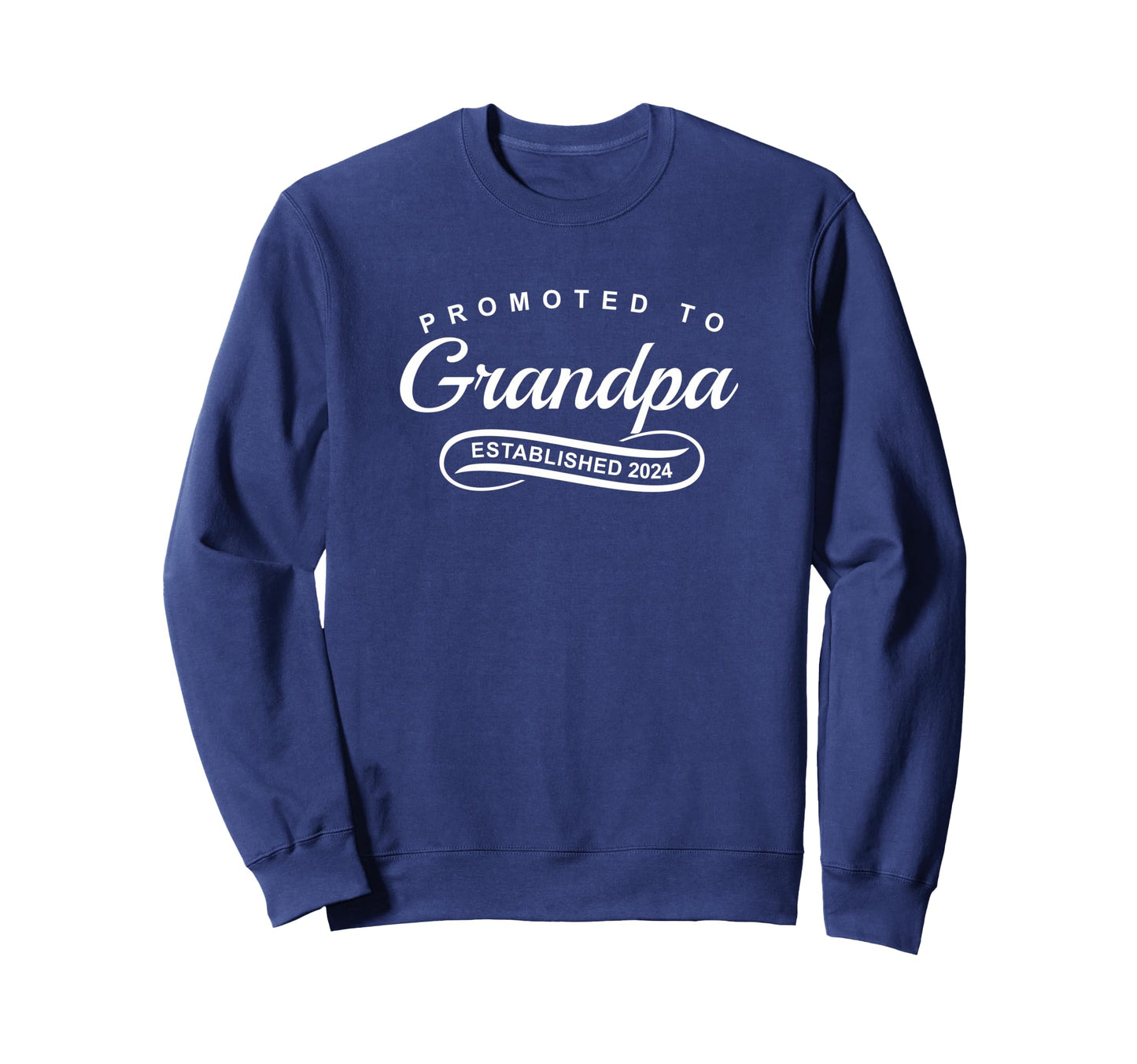 Promoted To Grandpa Established 2024 Sweatshirt - Custom Art Print Unisex - T-Shirt, Sweatshirt, Hoodie