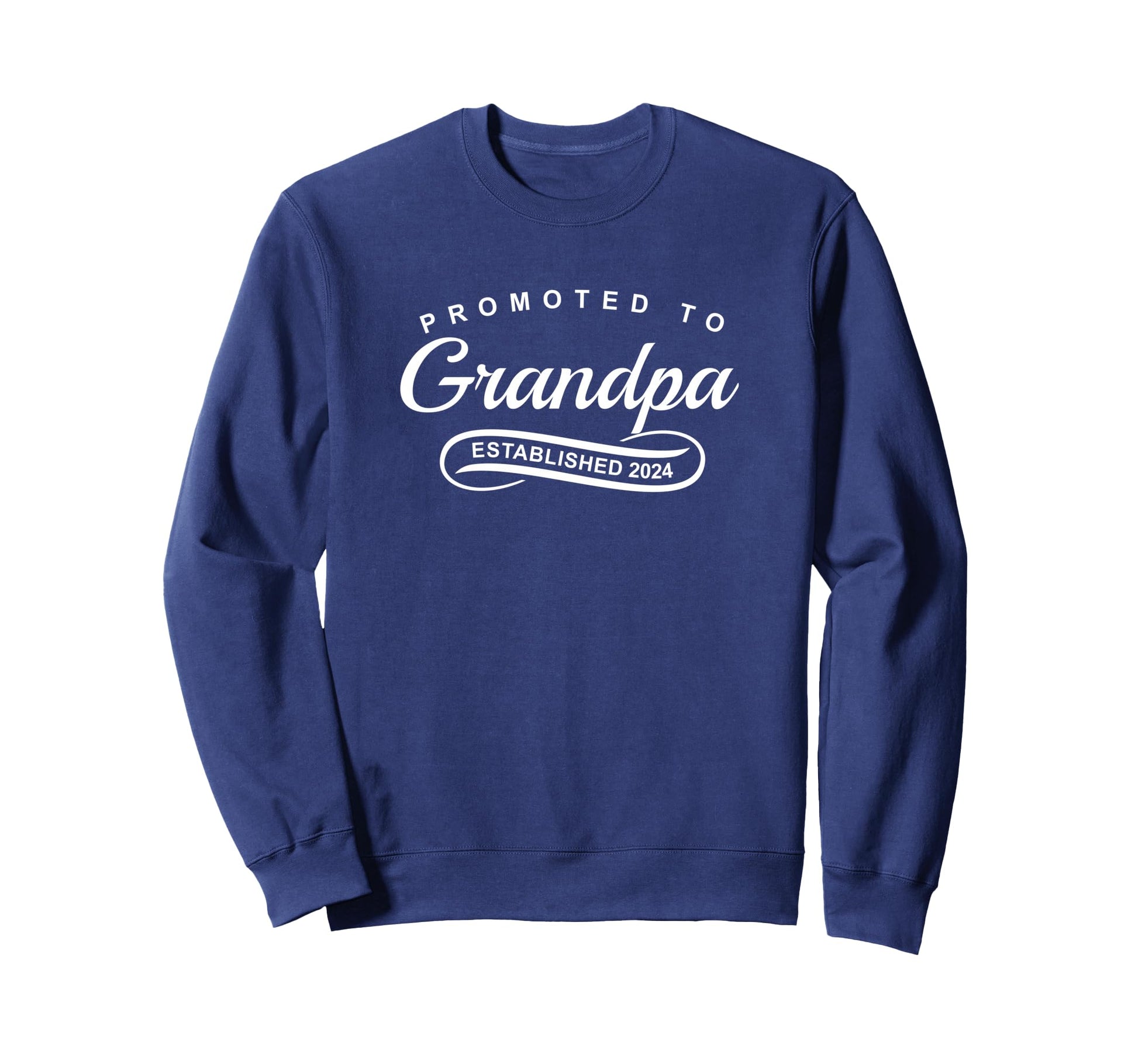 Promoted To Grandpa Established 2024 Sweatshirt - Custom Art Print Unisex - T-Shirt, Sweatshirt, Hoodie