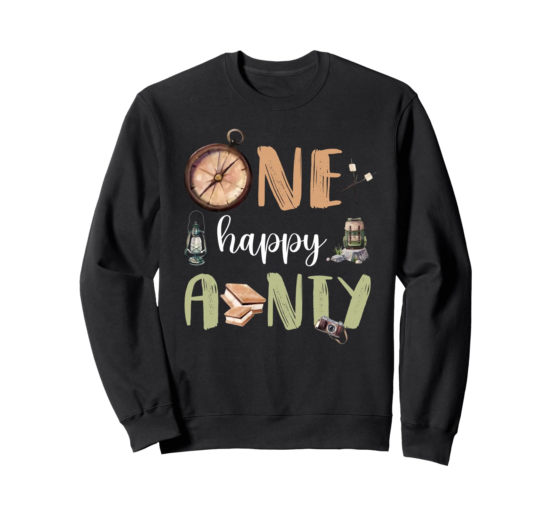 One Happy Aunty Camper 1St Sweatshirt - Streetwear Style for Adults - T-Shirt, Sweatshirt, Hoodie