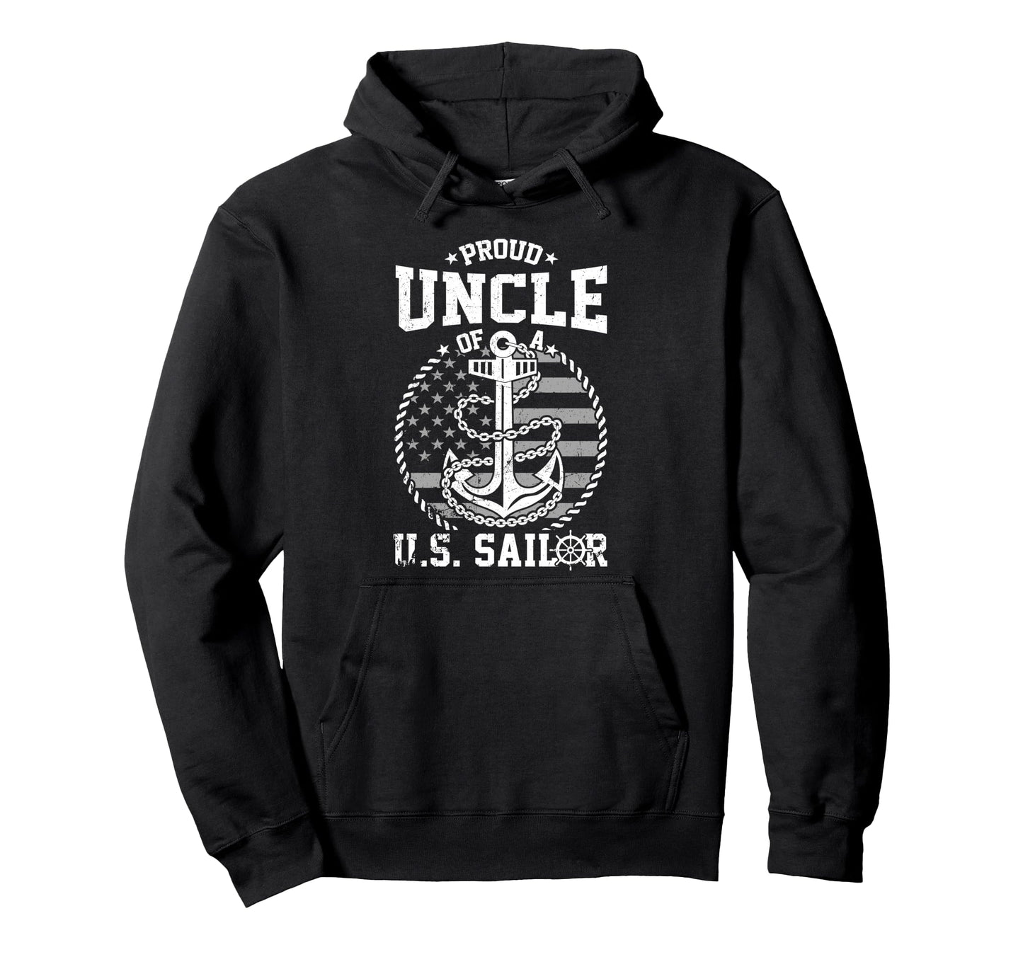 Proud Uncle Us Sailor Anchor Flag Usa Hoodie - Aesthetic Graphic Unisex - T-Shirt, Sweatshirt, Hoodie