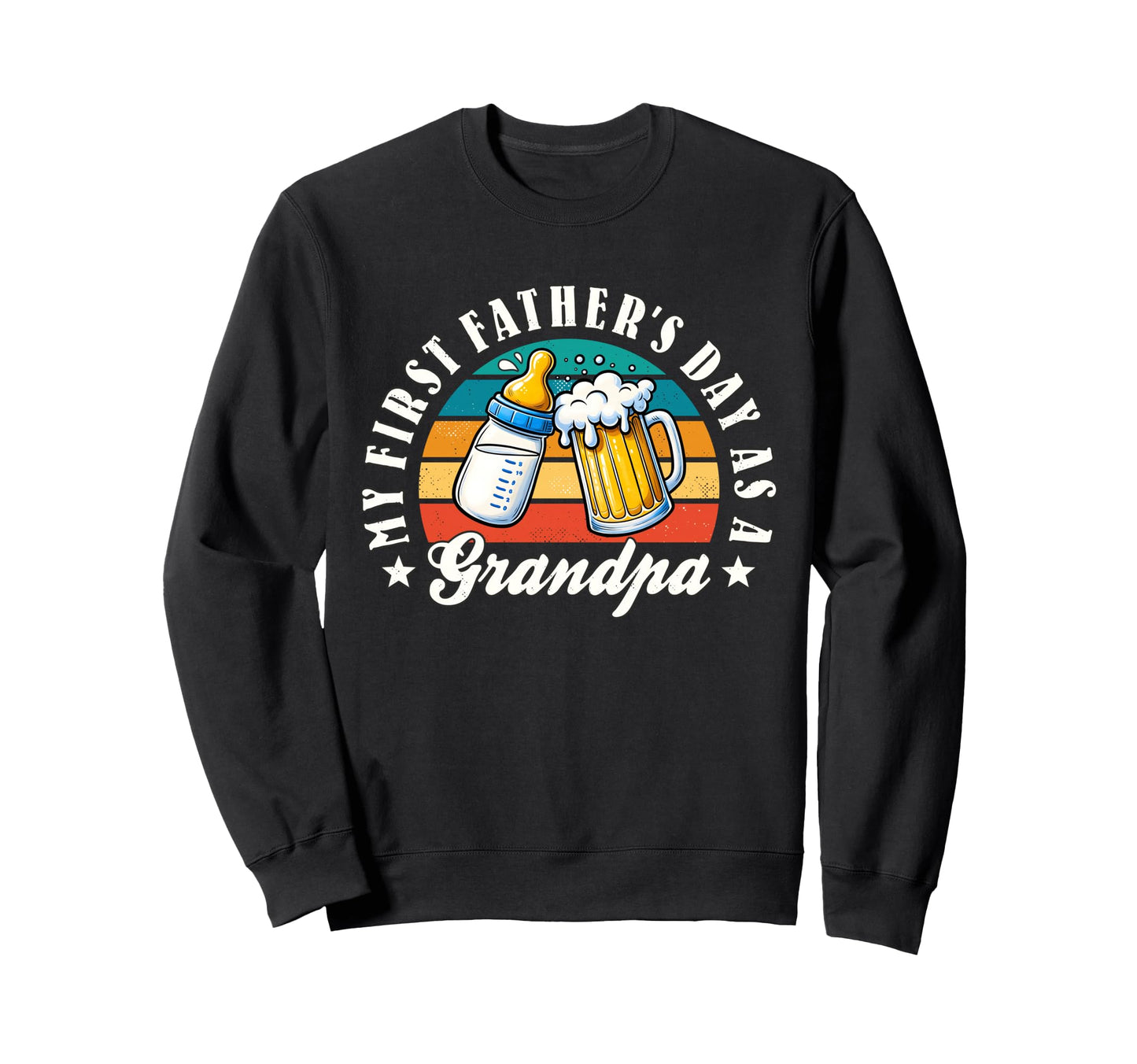 Funny First Father S Day As Sweatshirt - Aesthetic Graphic for Adults - T-Shirt, Sweatshirt, Hoodie