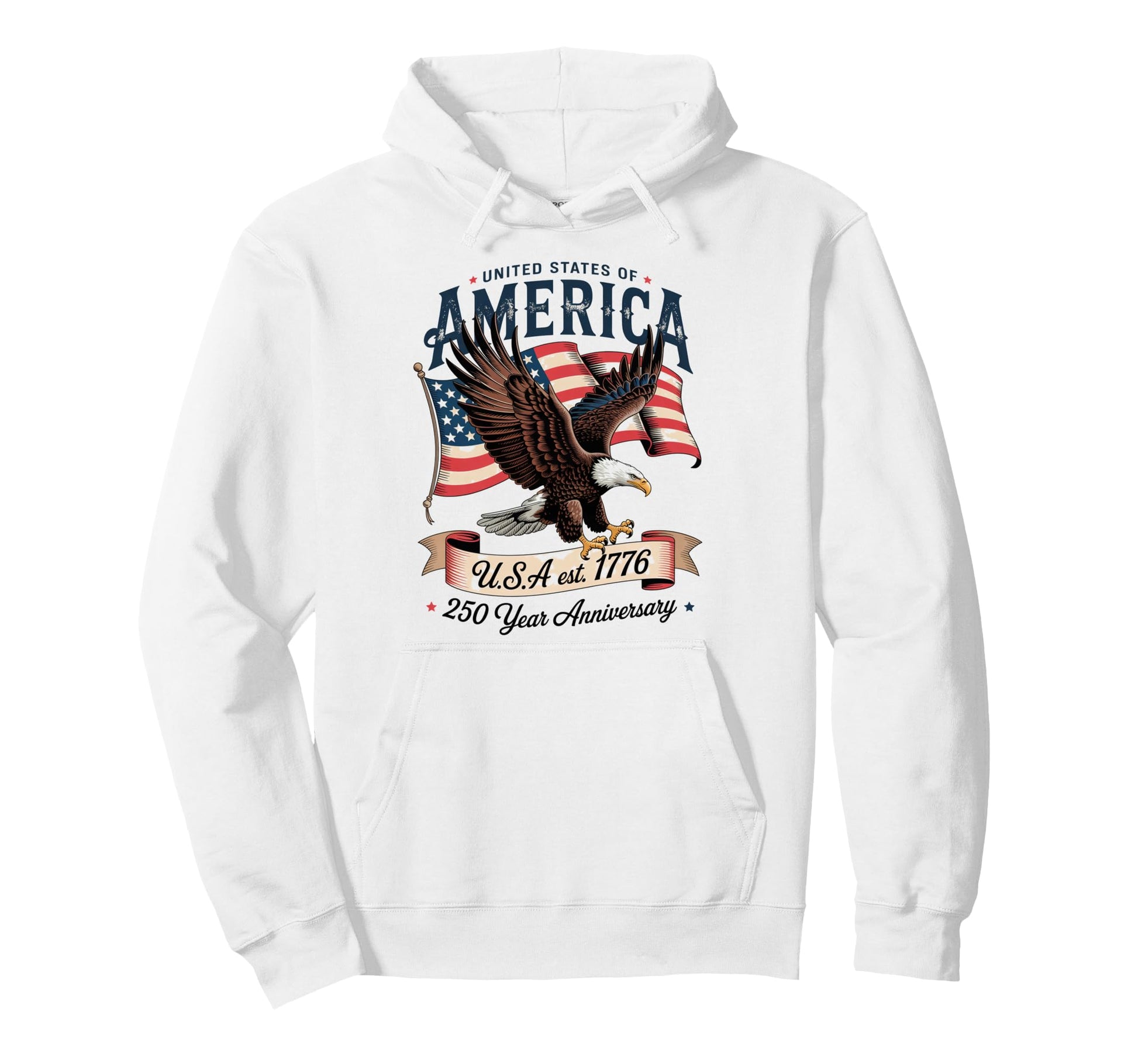 United States America 4Th July Hoodie - Casual Everyday Wear for Adults - T-Shirt, Sweatshirt, Hoodie