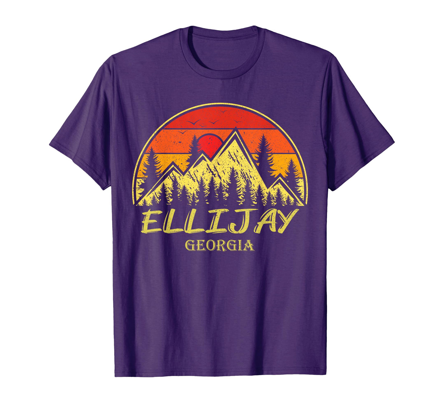 Ellijay Georgia Ga Mountains Hike T-Shirt - Fun Novelty Design Unisex - T-Shirt, Sweatshirt, Hoodie