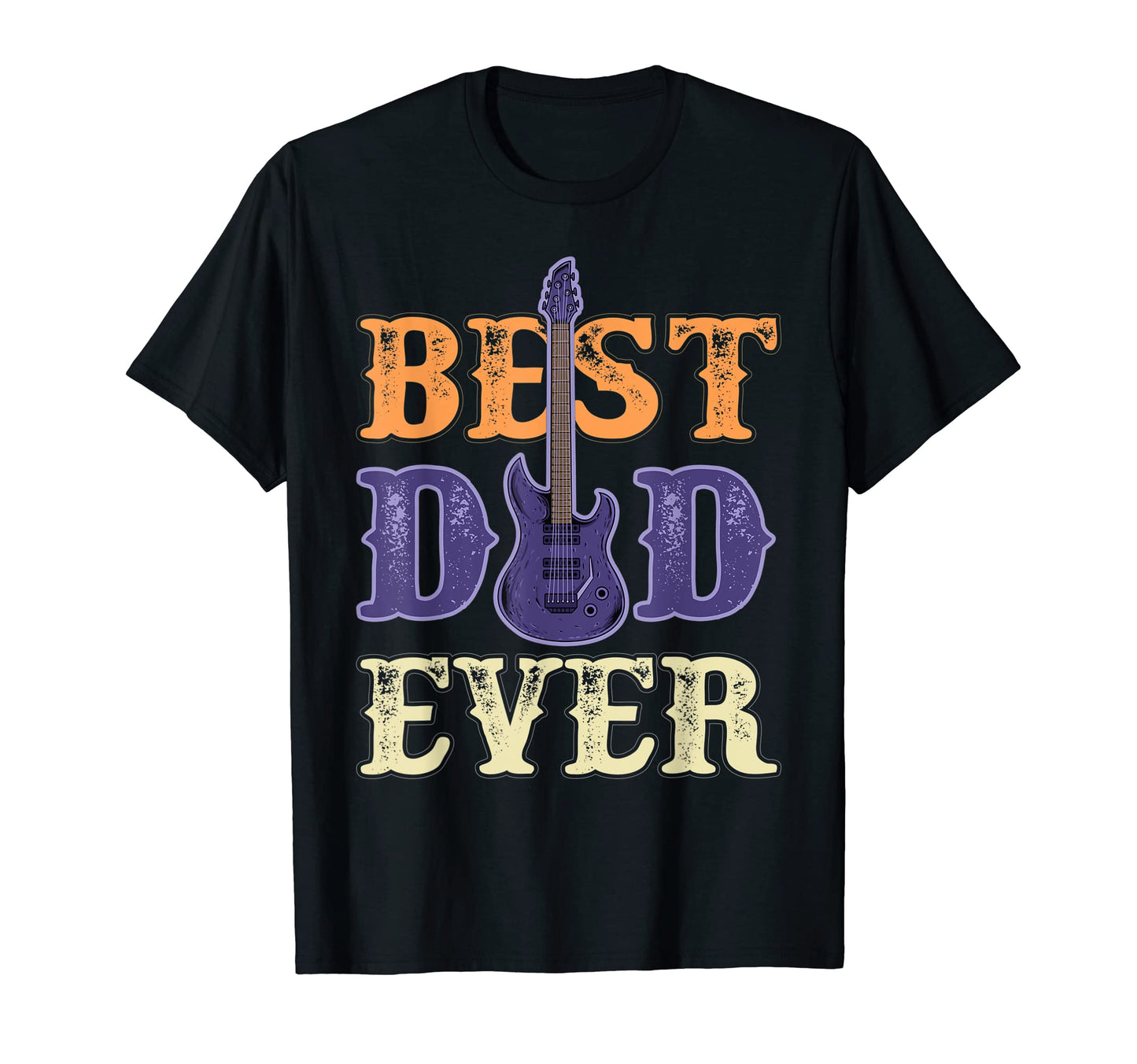 Best Dad Ever Guitarist Musical T-Shirt - Custom Art Print Men Women - T-Shirt, Sweatshirt, Hoodie