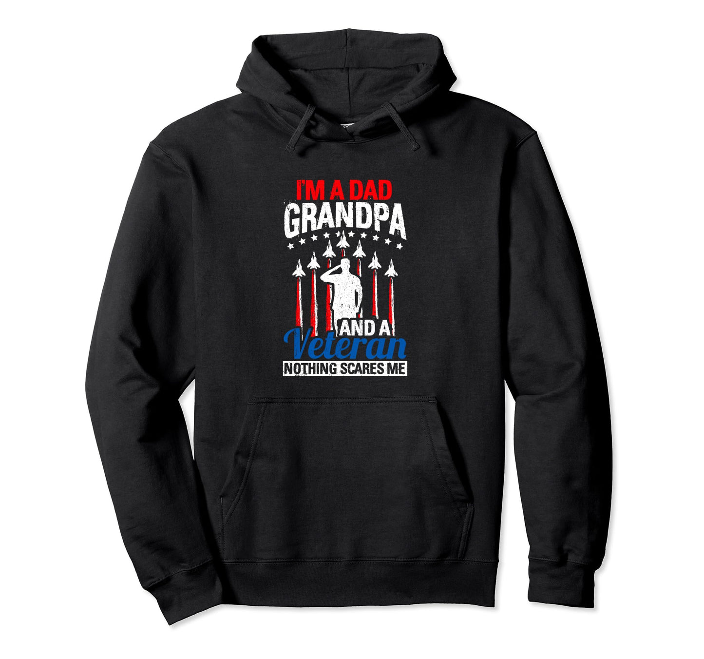 Grandpa Dad Grandpa Veteran Fathers Day Hoodie - Custom Art Print Unisex - T-Shirt, Sweatshirt, Hoodie