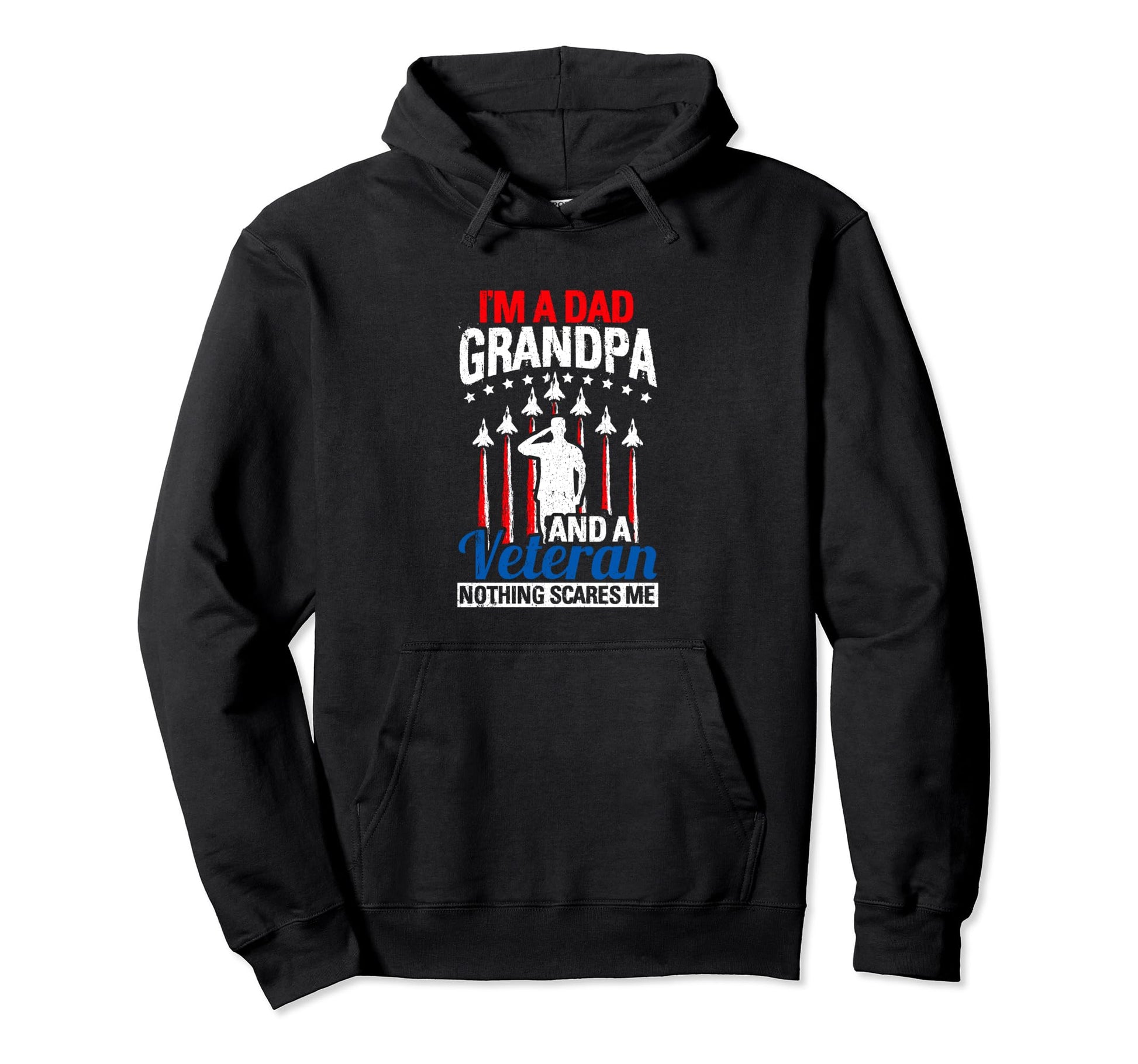Grandpa Dad Grandpa Veteran Fathers Day Hoodie - Custom Art Print Unisex - T-Shirt, Sweatshirt, Hoodie